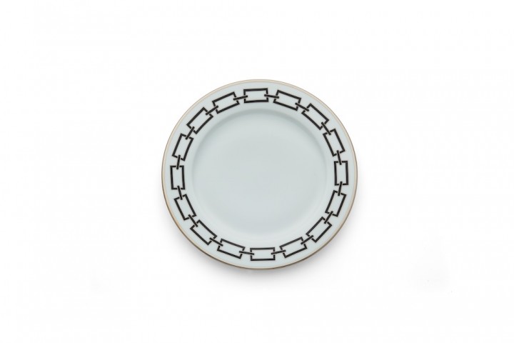 Assiette en porcelaine collection "Catene", Richard Ginori