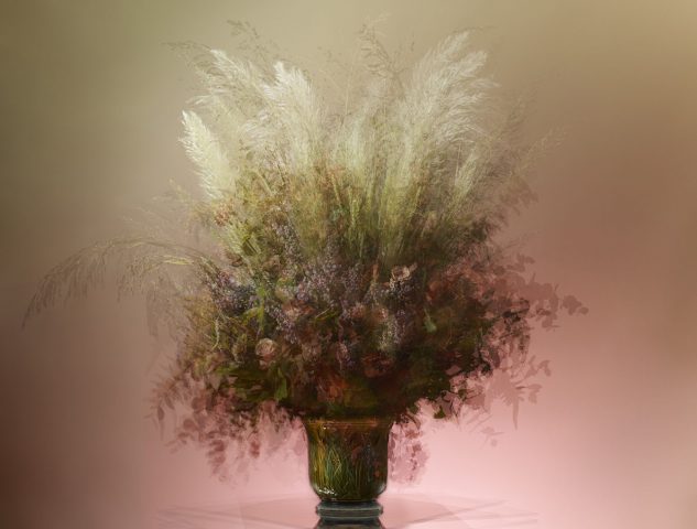 Bouquet composé par Pierre Banchereau, fleuriste Debeaulieu pour l'exposition  de photographies "Bouquets" à la Villa Rose ®Benjamin Henon