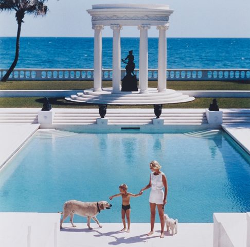 Photo Slim Aarons Villa Artemis à Palm Beach 1955 Floride