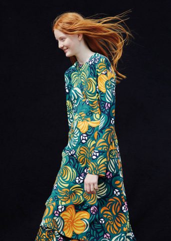 Robe coton imprimé Amélie Torstai Marimekko