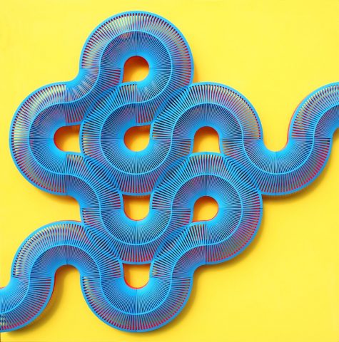 Système de parois en nylon  modulaires "Entangle" imprimé en 3D design Lynne MacLachlan