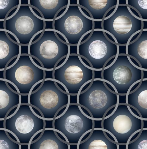 Tapis en laine Planets galaxy par Marcel wanders pour Moooi