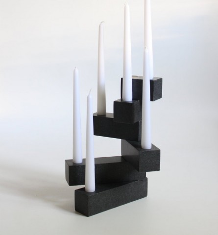 Votive blocs de pierre pivotant design moonish Triode Galerie