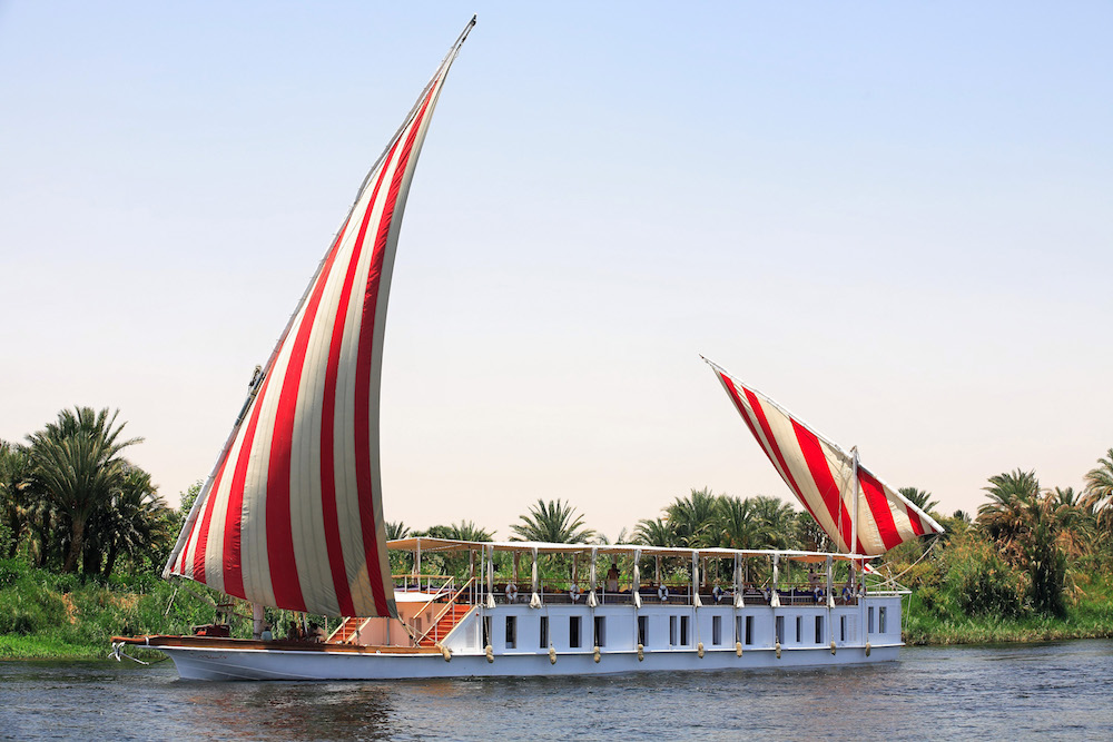 le Nil à bord d’une dahabie De Louxor à Assouanh